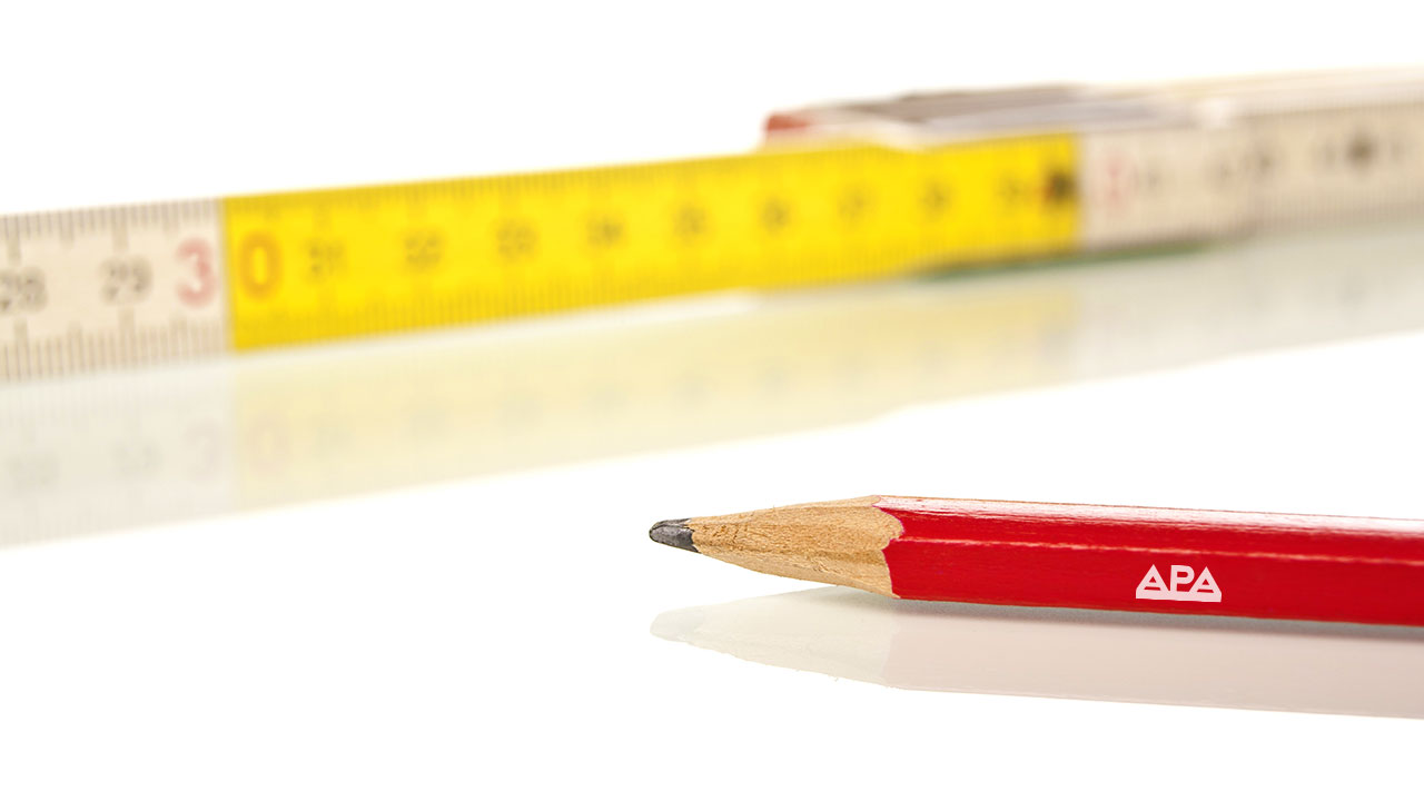 Maßband mit Stift für Content on Demand